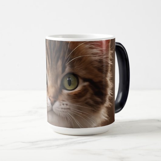 Cute Kitten Magische Mok (Voorkant rechts)