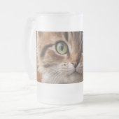 Cute Kitten Matglas Bierpul (Voorkant links)