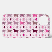 Cute kitten meisjespatroon Case-Mate iPhone case (Achterkant (horizontaal))
