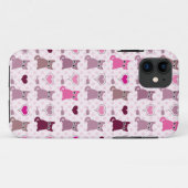 Cute kitten meisjespatroon Case-Mate iPhone case (Achterkant (horizontaal))