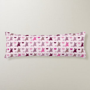 Cute kitten meisjespatroon lichaamskussen