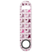 Cute kitten meisjespatroon speed flessenopener (Voorkant)