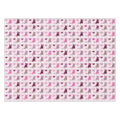 Cute kitten meisjespatroon tafelkleed (Voorkant (Horizontaal))