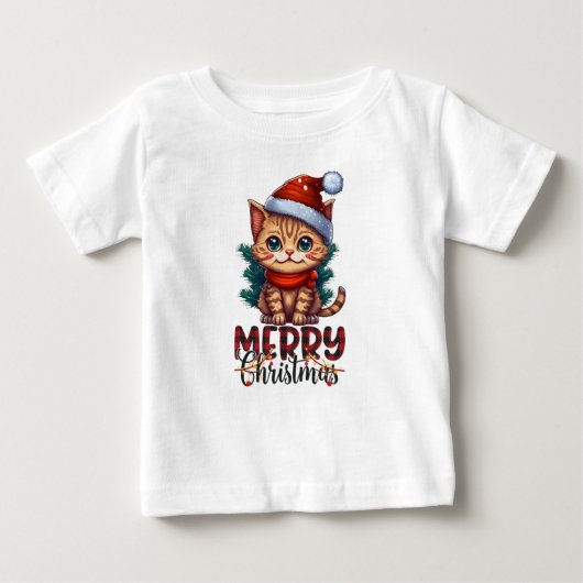 Cute Kitten Merry Christmas Toddler Holiday Cat (Voorkant)