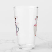 Cute Kitten met ballonhartslag Glas (Links)