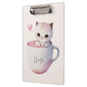 Cute Kitten met ballonhartslag Klembord (Links)