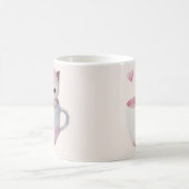 Cute Kitten met ballonhartslag Koffiemok (Center)