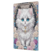 Cute Kitten met bloemen Klembord (Links)