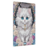 Cute Kitten met bloemen Klembord (Rechts)