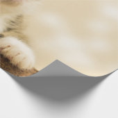 Cute Kitten met een uitgerekt paw Cadeaupapier (Hoek)