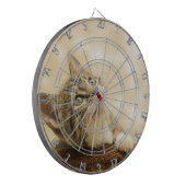 Cute Kitten met een uitgerekt paw Dartbord (Voorkant Links)