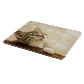 Cute Kitten met een uitgerekt paw Snijplank (Hoek)