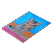 Cute kitten met grote ogen notitieboek (Linkerzijde)