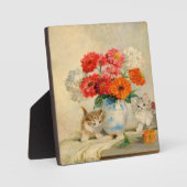 Cute Kitten Meta Plückebaum's Oil Painting Fotoplaat (Voorkant)