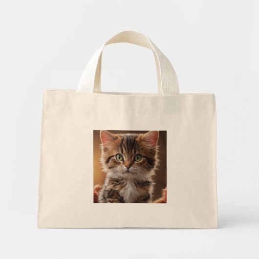 Cute Kitten Mini Tote Bag (Voorkant)