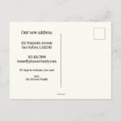 Cute Kitten Moving New Address Aankondigingskaart (Achterkant)