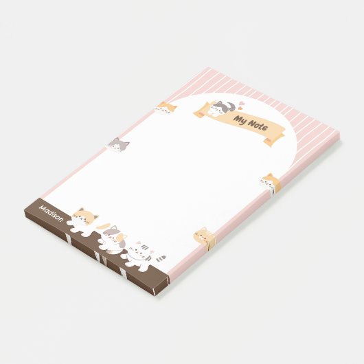 Cute Kitten Post-it® Notes (Schuin)