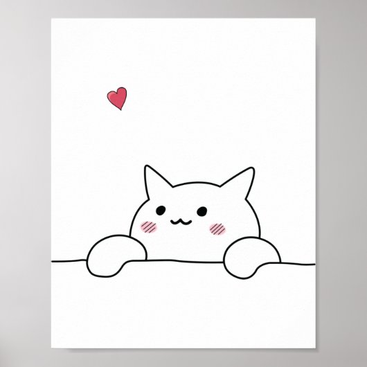 Cute Kitten Poster (Voorkant)