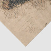 Cute Kitten Retro Cat Drawing Tissuepapier (Detail)