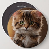 Cute Kitten Ronde Button 6,0 Cm (Voorkant /achterkant)