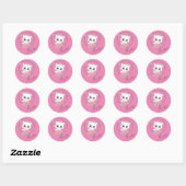 Cute kitten ronde sticker (Vel)