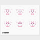 Cute kitten ronde sticker (Vel)