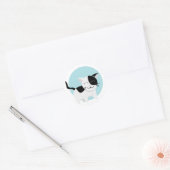 Cute Kitten Ronde Sticker (Envelop)