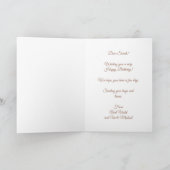 Cute Kitten | Roos Gold Girls Birthday Kaart (Binnen)