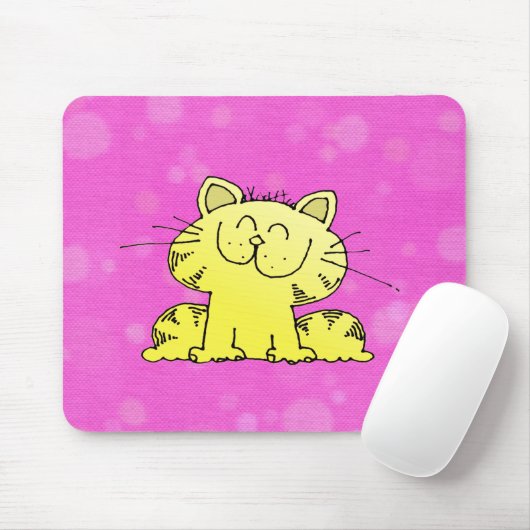 Cute Kitten Roze Room Muismat (Met muis)