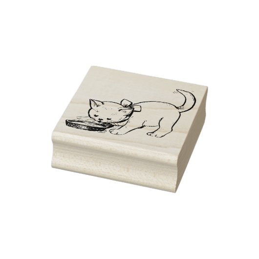 Cute Kitten Rubber Stamp Rubberstempel (Stempel)