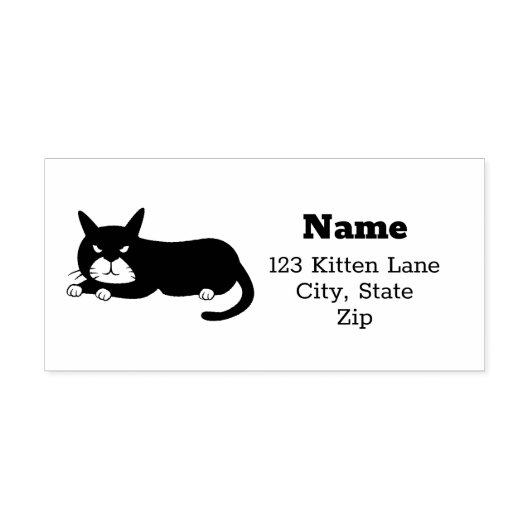 Cute Kitten Rubberstempel (Afrduk)