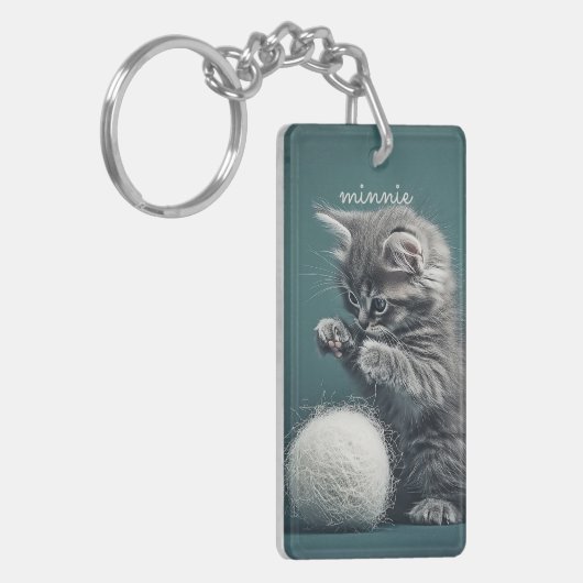 Cute Kitten Sleutelhanger (Voorkant Links)