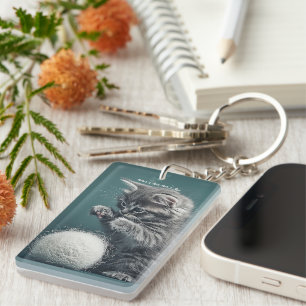 Cute Kitten Sleutelhanger