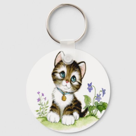 Cute Kitten Sleutelhanger (Voorkant)