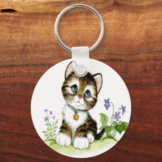 Cute Kitten Sleutelhanger (Voorkant)