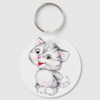 Cute kitten sleutelhanger