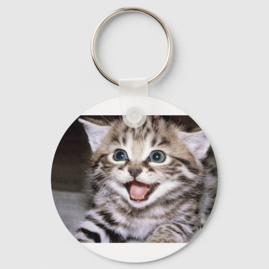 Cute Kitten Sleutelhanger (Voorkant)