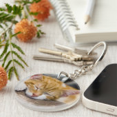 Cute Kitten Sleutelhanger (Voorkant Rechts)