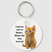 Cute Kitten Sleutelhanger (Voorkant)