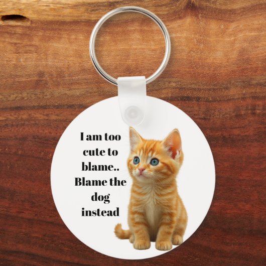 Cute Kitten Sleutelhanger (Voorkant)