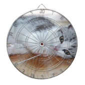 Cute Kitten spelen met string Dartbord (Voorkant)