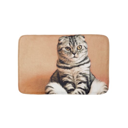 Cute Kitten Sprawout Badmat (Voorkant)