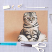 Cute Kitten Sprawout Tissuepapier (Craft)