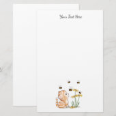 Cute Kitten Stationery Briefpapier (Voorkant / Achterkant)