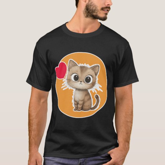 Cute Kitten T-shirt (Voorkant)