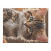 Cute Kitten Tafelkleed (Voorkant (Horizontaal))