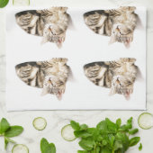 Cute kitten teatowel theedoek (Gevouwen)