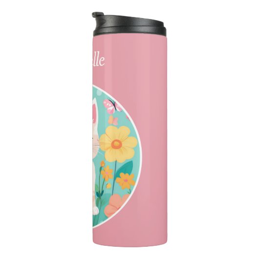 Cute Kitten Thermosbeker (Geroteerd rechts)