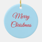 Cute Kitten Under Christmas Tree Keramisch Ornament (Achterkant)