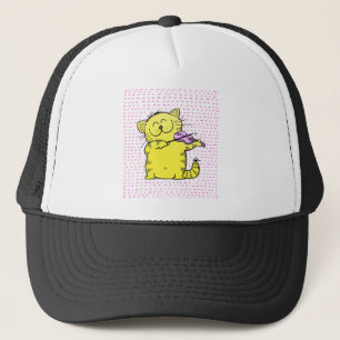 Cute-Kitten-violinist Trucker Pet